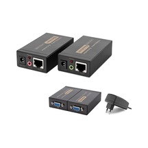 Hadron Hdx1318 Vga Ve 3.5 Mm Ses Rj45 Extender Seti 100 M - Siyah