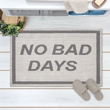 Soft No Bad Days Banyo Paspası - Ekru - 50x80 Cm Renkli