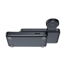 Jr-wqs02 4-in-1 Katlanabilir Kablosuz Şarj İstasyonu Type-c Siyah Standart