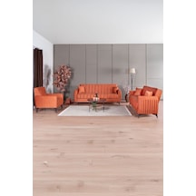 Kilim Mobilya Linda Koltuk Takımı 3 3 B Turuncu