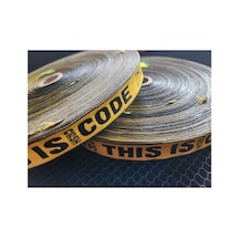 Dokuma Şerit 2 Cm Thıs İş Crsh Code Sarı Renk 5 Metre - 691826752 Diğer