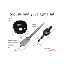 Otel Kilidi Yuva Açma Seti Topuzlu Kilit Yeri Açma Aparatları