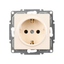 Günsan Visage Krem Topraklı Priz Mekanizma