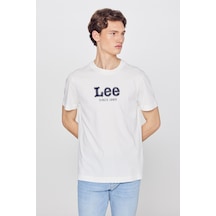 Lee % 100 Pamuk Regular Fit Bisiklet Yaka T Shirt Erkek T Shirt L2510154 104 Ekru