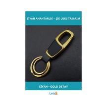 Şık Siyah Gold Detaylı Lüks Promosyon Anahtarlık Çok Renkli Şık Siyah Gold Detaylı Lüks Promosyon Anahtarlık Çok Renkli
