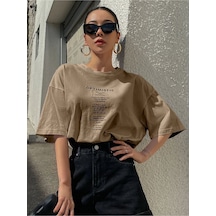 Unisex Optimistic Baskılı Oversize Tshirt 001