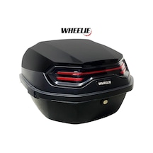 Xt08-b 32 Litre Motosiklet Arka Çanta Siyah Parlak Su Geçirmez Abs Top Case Çift Kilitleme Üniversal Diğer
