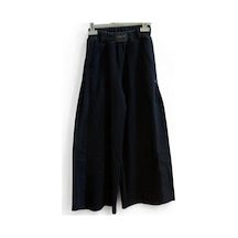 Zekids Kız Çocuk Yanları Denim Garnilli 2 İplik Pantolon-15038 Siyah