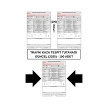 Trafik Kaza Tesit Tutanağı Güncel 2025 - 100 Adet