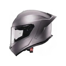 Roxter Mat Gri Motosiklet Kaskı İridium Ayna Ve Şeffaf Vizörlü Full Face Kask