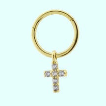 Altın Halka Piercing Hac 14 Ayar Altın