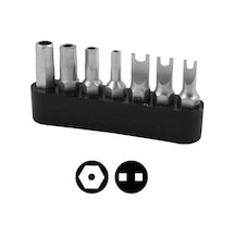 Narex 857100 1-4'' 25 Mm Delikli Allen Spanner Bits Uç Set 7 Parç