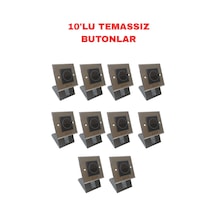 Sr-700 Temassız Kapı Açma Butonu Sıva Altı Kızılötesi Exit Buton Paslanmaz Çelik 10 Adet
