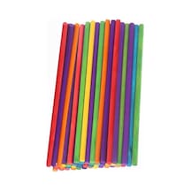 Artlantis Renkli İnce Ahşap Yuvarlak Çubuk 15 Cm 30 Lu 1 Paket Okul Öncesi Sınıf Tasarım Etkinlik Hobi Genel