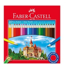 Faber Castell Kuru Boya Kalemi 24 Renk 5171116324 Tam Boy