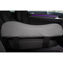 Mitsubishi Grandis Uyumlu Kol Dayama, Kolçak Yükseltici Minder Deri İnce Gri