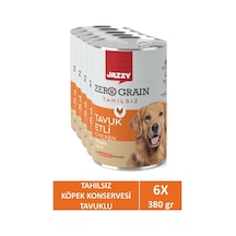 Jazzy Zero Grain Tavuklu Yetişkin Köpek Maması 6 x 380 G
