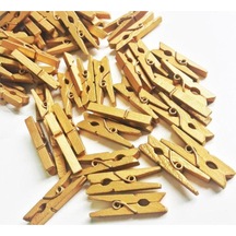 50 'li Mini Gold Mandal 25 Beyaz Diğer
