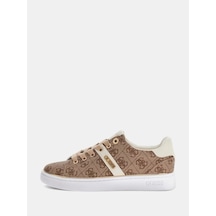 Guess Britz 4g Logolu Kadın Sneaker Ayakkabı Flfbtzfal12 Bej