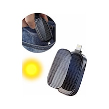 Ultra Hafif Güneş Enerjili Powerbank Anahtarlık Uyumlu Çok Renkli 09036144