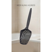 Kedi Kumu Eleme Küreği Sık Dokuma Gövde Ve Geniş Tutacaklı Temizlik Aracı