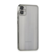 Samsung Galaxy A05 Uyumlu Kılıf Lensli Silikon - Gümüş