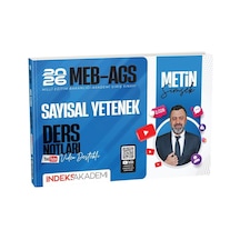 İndeks Akademi 2026 Meb-ags Sayısal Yetenek Video Ders Notları -indeks Akademi Yayıncılık