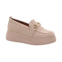 Mergenshoes Bf0685 Ten Yüksek Taban Kadın Günlük Ayakkabı Ten