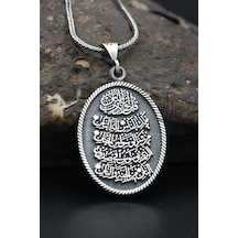Prestij Gümüş Nas Suresi 925 Ayar Gümüş Kolye Zincir