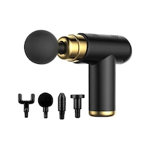 Buffer 4 Başlıklı Usb Şarj Olabilen Masaj Tabancası Mavi