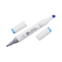 Mm Marker Çift Uçlu Sanat Kalemi Premium - Sky Blue 76 Çok Renkli
