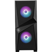 Msı Mag Forge 100r Temperlı Cam Argb Psu 2x120mm 1x120mm Gamıng Atx Kasa Siyah