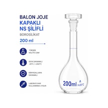Balon Joje Kapaklı Ns Şilifli Borosilikat 200 Ml