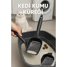 Buğz Güçlü Ve Kalın Yapılı Kedi Kumu Küreği Küçük Delikli, Kırılmaz, Tüm Kedi Tuvaletleriyle Uyumlu