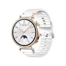 Huawei Watch Gt4 41mm İle Uyumlu Dalga Desenli Tokalı Yumusaş Soft Silikon Kordon