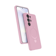 Samsung Galaxy  Uyumlu,  S26 Ultra Regal Magsafe Standlı Kapak - Açık Pembe