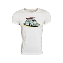 Beyaz Baskılı T-Shırt-Beyaz (423685140) Beyaz