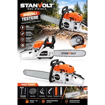 52 Cc Benzinli Ağaç Odun Dal Kesme 45 Cm Testere Profesyonel