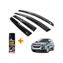 Hyundai Ix35 Mügen Cam Rüzgarlığı 2010 - 2015 Arası 4 Lü Takım +500ml Lastik Parlatıcı