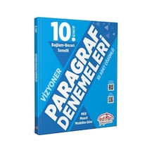 10. Sınıf Paragraf Bağlam Beceri Temelli Denemeleri Editör Yayınları