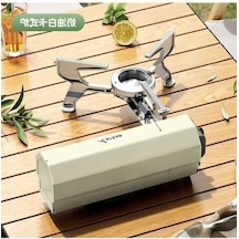 Novahub Hw-sı020 Metal Mini Katlanır Kamp Ocağı, Güvenli Tasarım 001 Altın