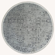 Çam Halı Crea Decolux Vena 8015 Gri Daire Özel Kaymaz Tabanlı Pam