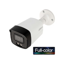 Dahua Hac-hfw1209tlmp-a-led-0360b, 2mpix, 3.6mm Lens, 40 Mt Gece Görüşü, Full Color, Dahili Mikrofon, 4 In 1, Ip67, Bullet Kamera