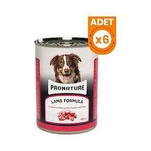 Pronature Kuzu Etli Parça Etli Yetişkin Köpek Konservesi 6 Adet 400 Gr