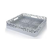 Bora Plastik Bulaşık Kaseti Bardaklık Alt Gövde Geniş Delikli Gri