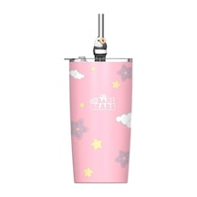 We Bears Lisanslı Pipetli Termos 530ml - Açık Bej