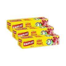 Koroplast Kilitli Buzdolabı Poşeti Büyük Boy 3 x 10'lu 26 x 28 CM