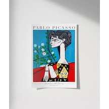 Çerçevesiz Poster Pablo Picasso Jacqueline With Flowers