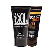 Hotxxl 50 Ml Cream Men Hardener Delayer Enlarger Krem + Eroboost Erkeklere Özel Boyut Kremi Bkn1ek357