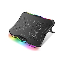 Rampage AD-RC8 Showy 15" - 17" RGB Tek Fanlı Notebook Soğutucu